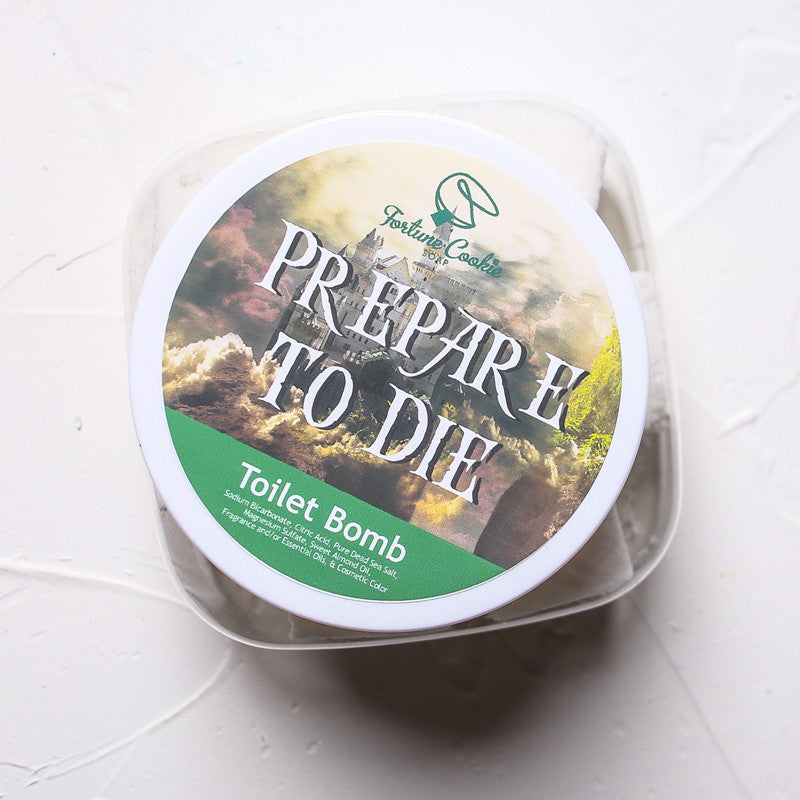 PREPARE TO DIE Toilet Bomb - Fortune Cookie Soap - 1