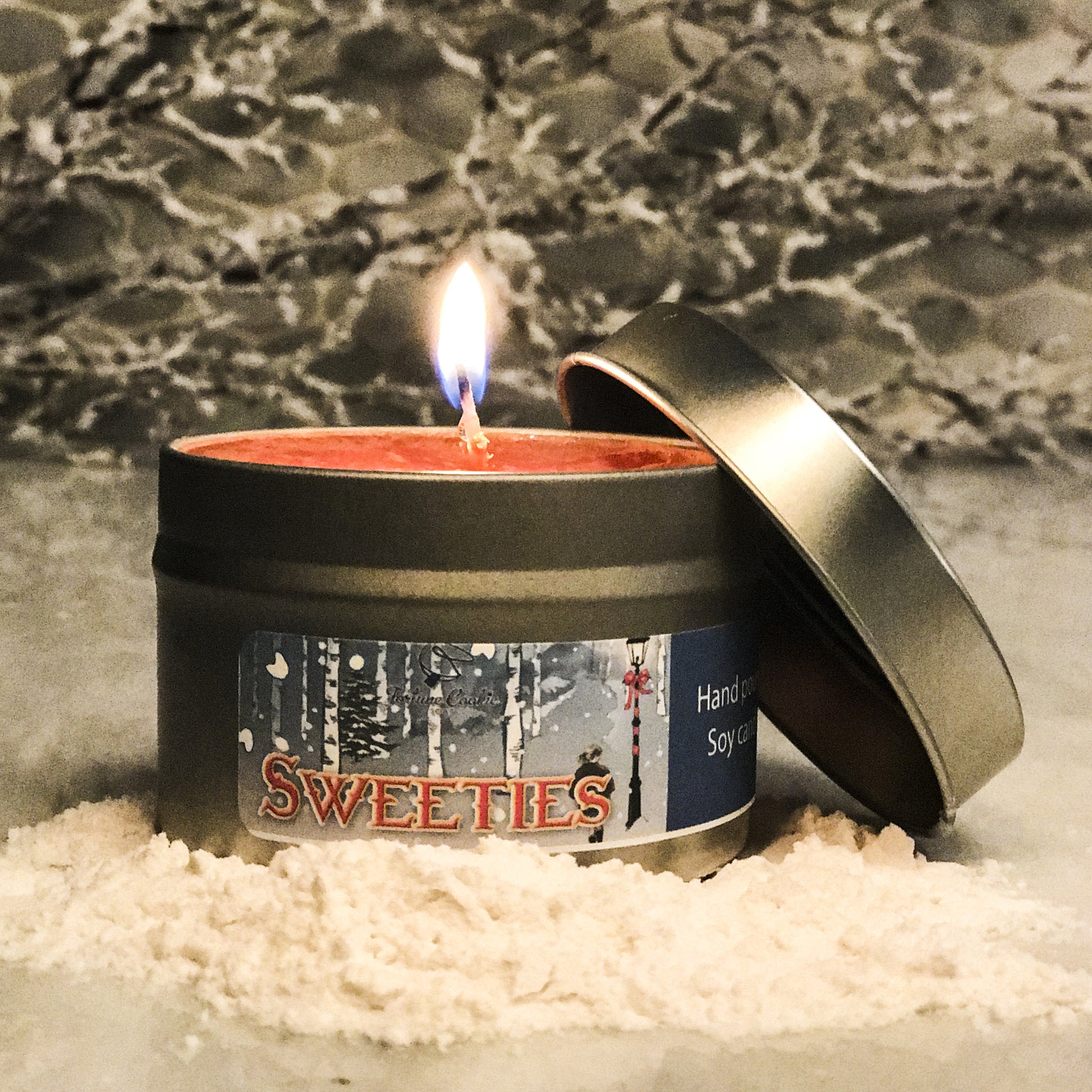 SWEETIES Hand Poured Soy Candle - Fortune Cookie Soap