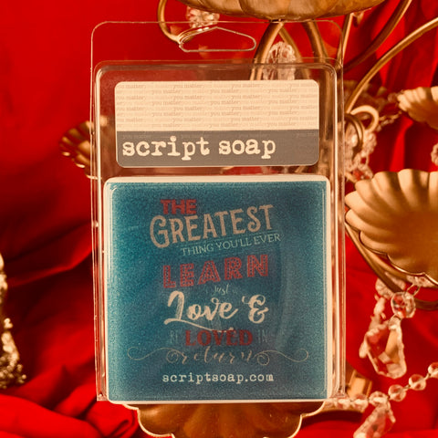 THE GREATEST THING YOU'LL EVER LEARN... Script Soap