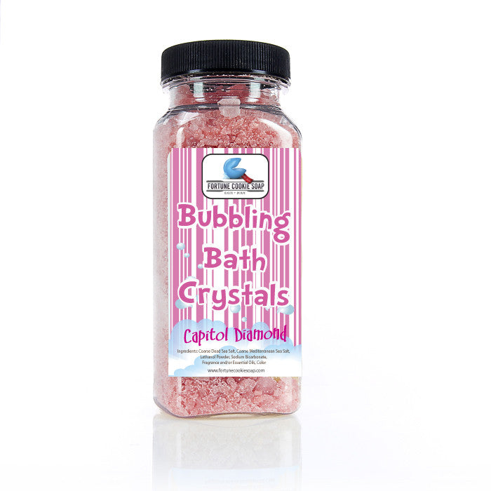 Capitol Diamond Bubbling Bath Crystals 11 oz. - Fortune Cookie Soap