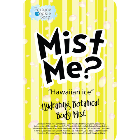 Hawaiian Ice Hydrating Botanical Mist - Fortune Cookie Soap