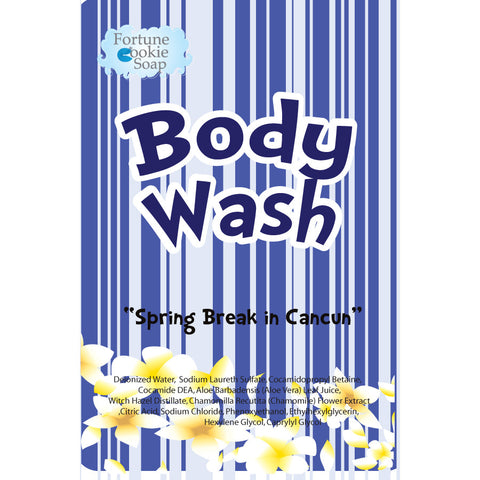 Spring Break In Cancun Body Wash - Fortune Cookie Soap