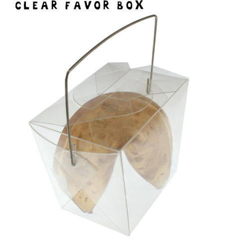 CLEAR Mini Take-out Box - Fortune Cookie Soap